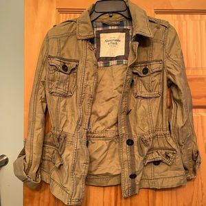 Abercrombie and Fitch Green Cargo jacket S